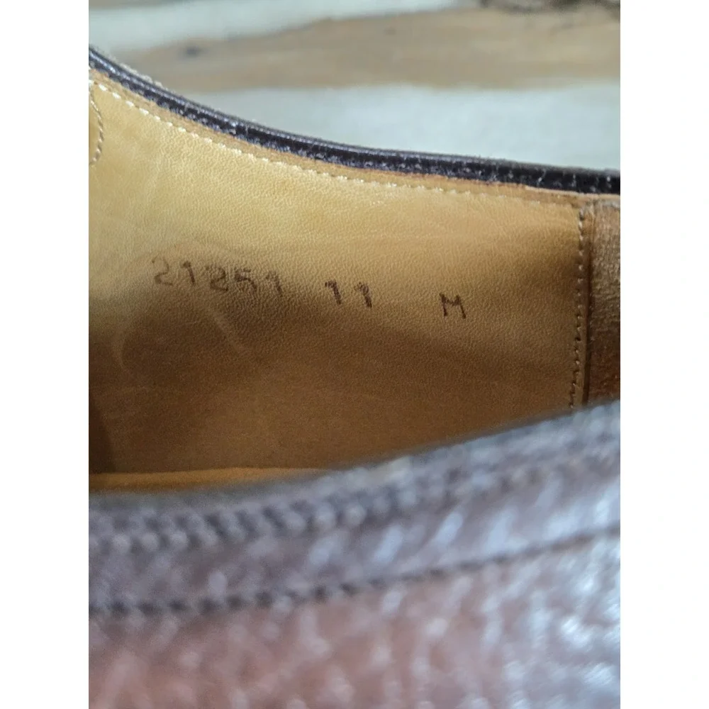 Magnanni Plain Toe Derby US Sz‎ 10 M   Brown 2 Tone Spain Made Mens Dress Shoes